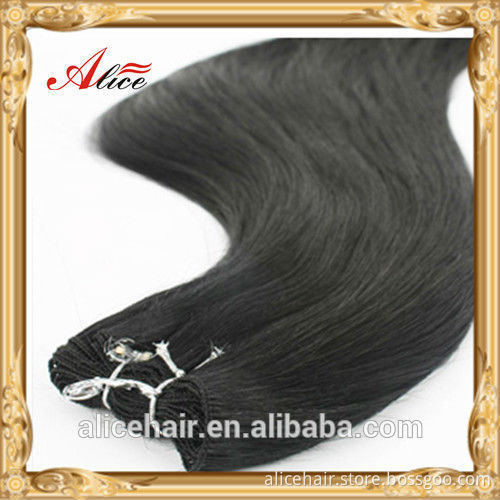 Wholesle price 100g human hair weave indian hair